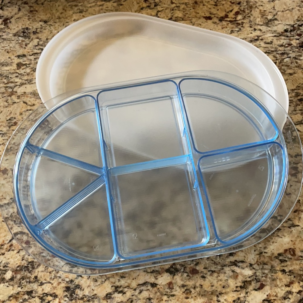 Tupperware Divided Serving Dish